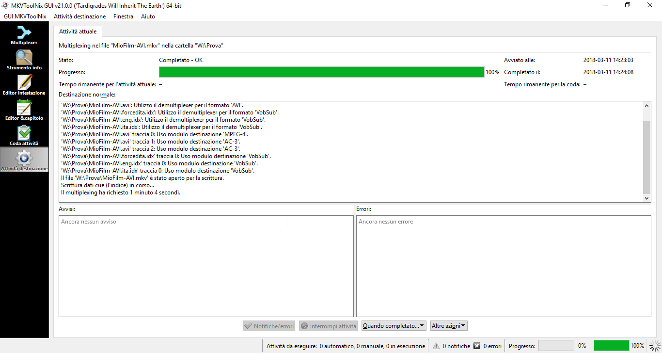 Avvia multiplexing